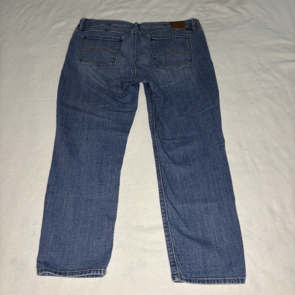 Lucky Brand Lolita Capri Women 14/32 Blue Excellent Stretch Medium Wash Jeans